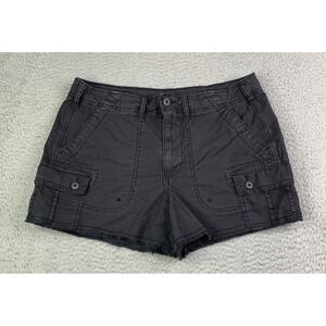 American Eagle Shorts Womens Size 6 90s Boyfriend Short Cargo Lightweight Black